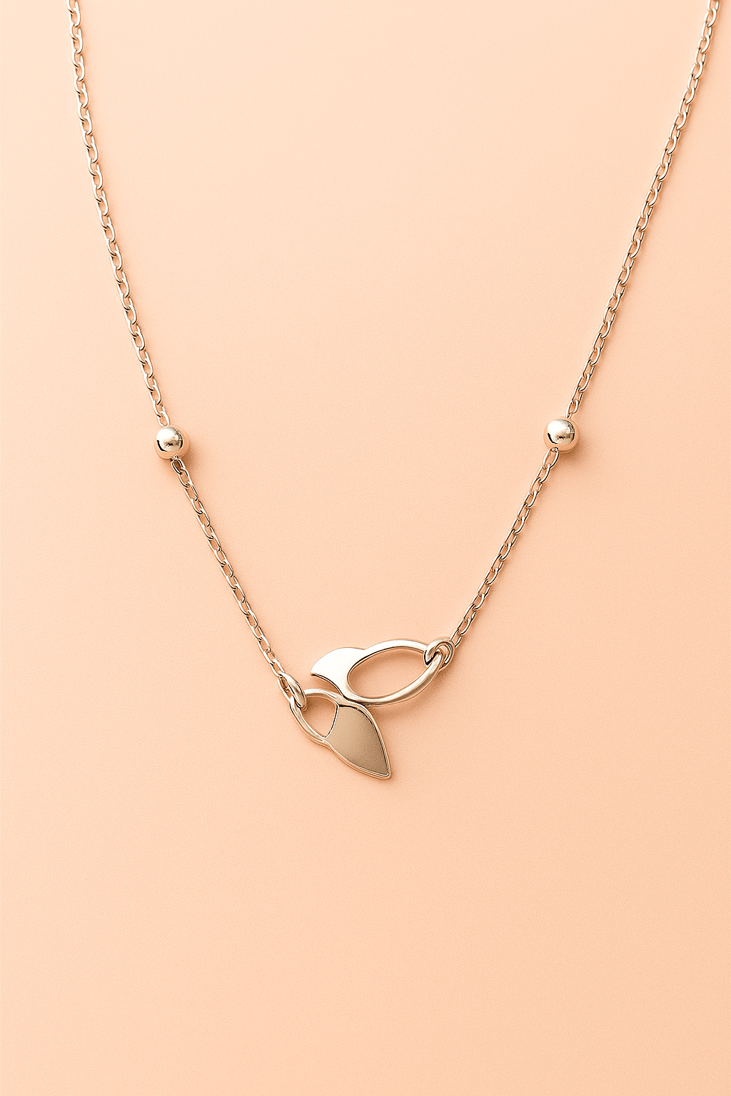 Halskette Inner Butterfly – 925er Sterlingsilber Kette mit Schmetterlings - Anhänger - VIDINLIS