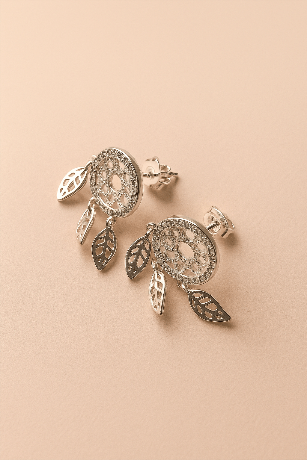 Ohrstecker Dreamcatcher – 925er Sterlingsilber Ohrschmuck mit Traumfänger - Design - VIDINLIS