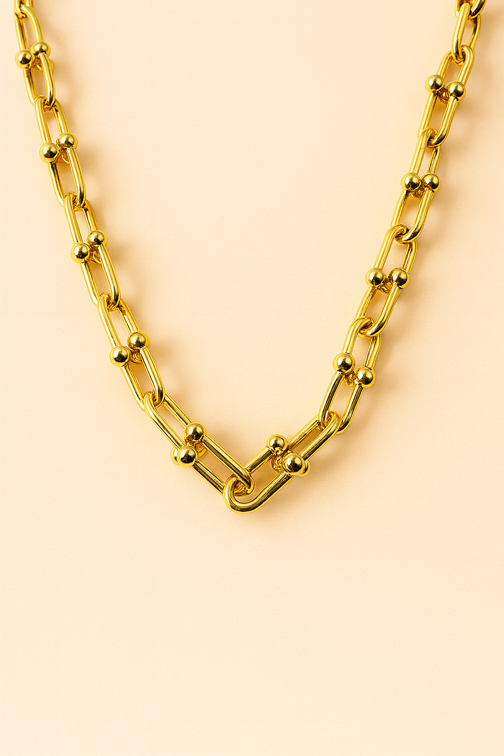 Halskette Panzer Design – vergoldet, 925er Sterling Silber, zeitlos elegant - VIDINLIS