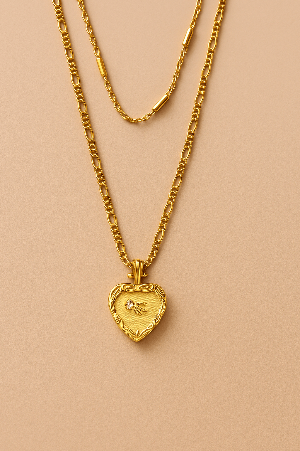 Halskette Heartflight – 925er Sterlingsilber Halskette mit Herzform als Anhänger - VIDINLIS