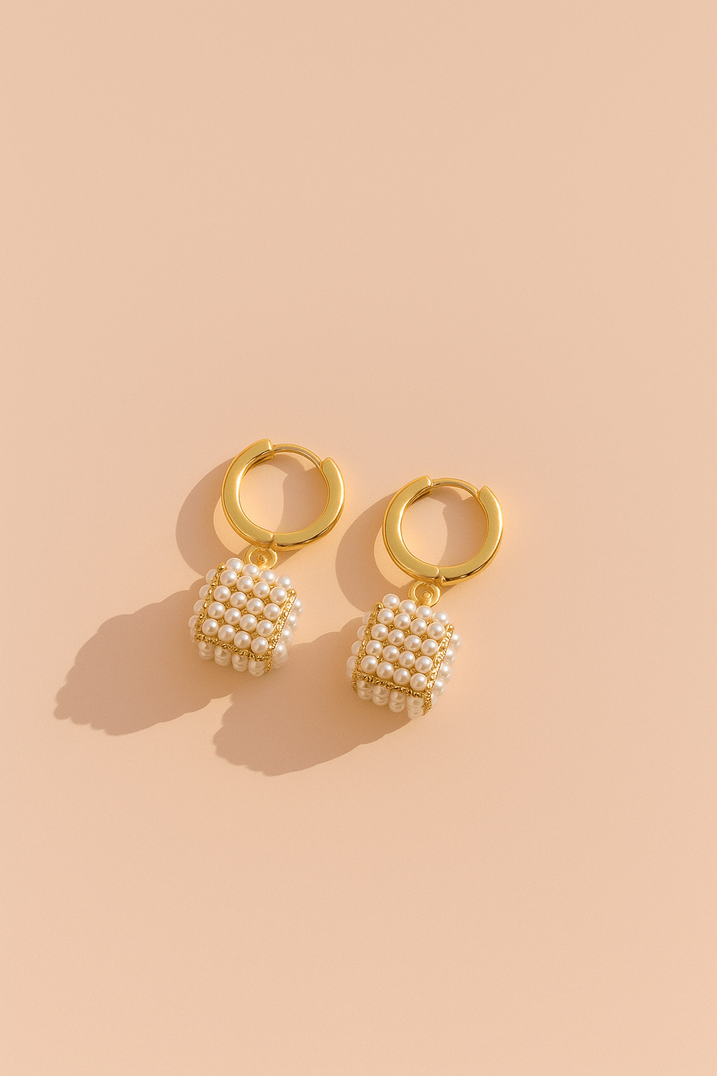 Ohrringe Pearl Cube – Modeschmuck für Stabilität, Struktur und Harmonie - VIDINLIS