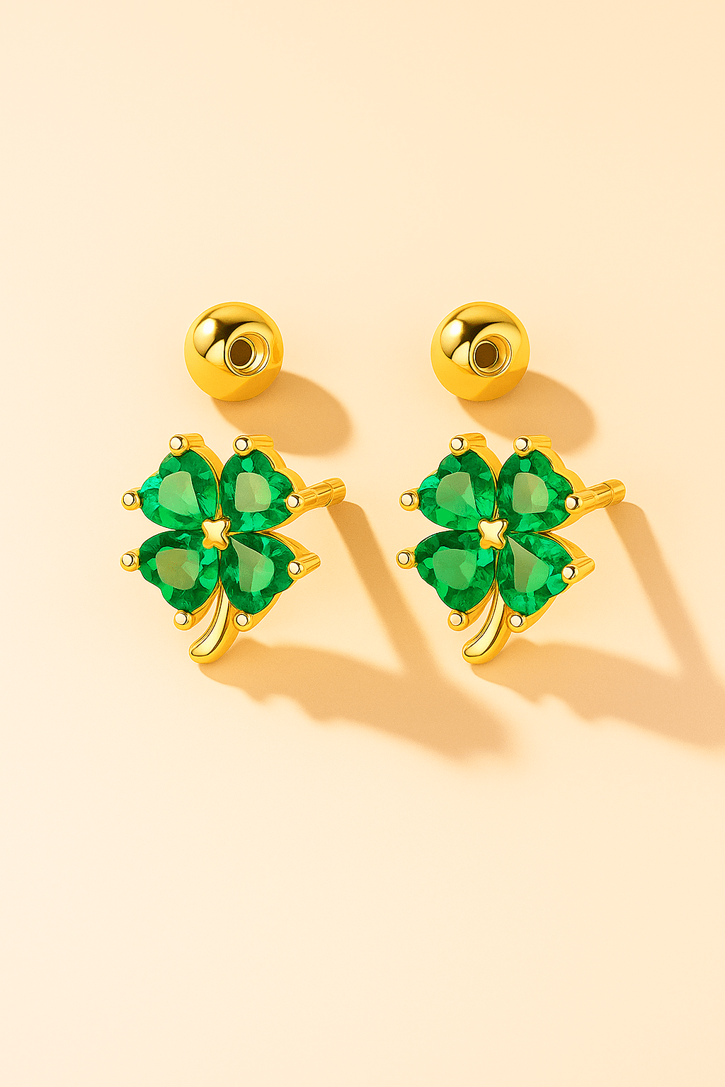 Ohrstecker Lucky Clover – 925er Sterlingsilber Ohrschmuck für Glück und Hoffnung - VIDINLIS